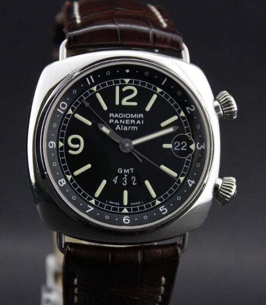 (image for) Radiomir Panerai Alarm GMT Steel Watch Pam 98 "G" Series